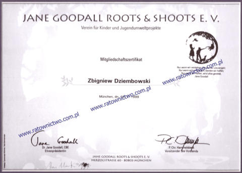 COMPART Zbigniew Dziembowski Centrum Sprztu Ratowniczego - Jane GOODALL Roots & Shoots EV (www.ratownictwo.com.pl)